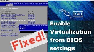 How to Fix VM VirtualBox Error- VT x is disabled in the BIOS for all CPU modes (ALL-VMX-DISABLED) !!