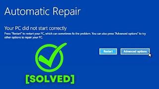 Your PC did Not Start Correctly Windows 10 | Solution to Fix All Startup Problems Windows 10
