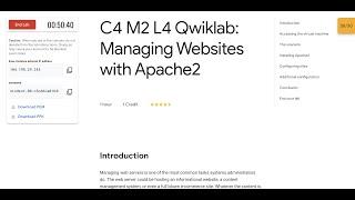 C4 M2 L4 Qwiklab: Managing Websites with Apache2 || #qwiklabs || #coursera ||