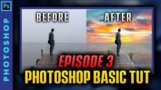 Basic Photoshop Tutorial #3 - Make Boring Photo Look Dramatic