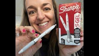 S-Gel, Gel Pens, Medium Point (0.7mm), Pearl White Body- REVIEW- Sleek look for an awesome pen.