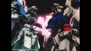 Gundam GP-01FB vs Gundam GP-02A Scene | Mobile Suits Gundam 0083 : Stardust Memory
