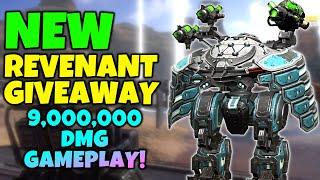 New REVENANT Giveaway & 9 Mill DMG Gameplay War Robots MK3 WR #WRwinRevenant