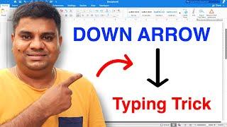 How To Type Down Arrow on Keyboard