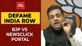 BJP's Sambit Patra Hits Out At 'Newsclick' Portal For Receiving Foreign Funds To Defame India