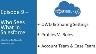 Ep 9 – Who Sees What in Salesforce OWD & Sharing Settings | Profiles Vs Roles | Record Sharing