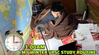 UPSC PREPARATION 3:00AM WINTER STUDY VLOG*I WOKE UP AT 3 AM TO STUDY IN WINTER #upsc #study #vlog