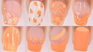 ORANGE SUMMER NAILS 2024 | trendy summer nail art designs compilation, easy summer nails