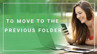 Move previous folder using shortcut key