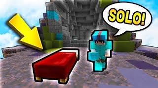 MY FIRST SOLO BED WARS GAME! (Minecraft Bed Wars)