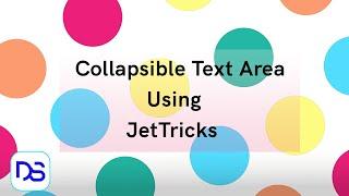 JetTricks tutorial - Collapsible text area with show/hide button in WordPress using Elementor