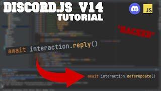 How to disable "interaction failed" and reply with nothing? | Discord.js v14 Tutorial