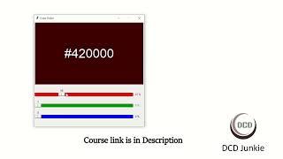 How to make Color Picker App in Python with Tkinter