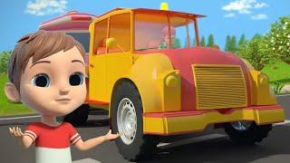 Wheels On The Tow Truck, Vehicle Songs and Cartoon Videos for Kids