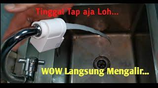 CARA MEMASANG XIOMI XIODA AUTOMATIC WATER SAVER TAP PADA KRAN AIR | SHOPEE HAUL 2021