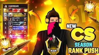 NEW CS RANK || PUSH TO TOP 1 GRANDMASTER With X KGF VANSH - Free Fire live - Garena Free Fire