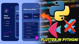 Build a complete mobile | Desktop | Web app with Python - Python Flet(Flutter)  tutorial