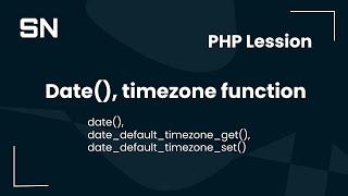 date() , time zone function PHP | Set Time date in PHP  #snwebschool #learnphp #learncoding #php