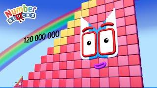 Numberblocks Step Squad Full Episodes 120 vs 120 MILLION BIGGEST - Learn to Count Big Numbers!