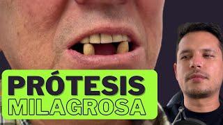 PRÓTESIS DENTAL FLEXIBLE CON DOS DIENTES NATURALES 