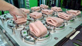 Soft Silicone Baby Utensil Mass Production Process. Silicone Tableware Manufacturing Factory