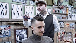  ASMR BARBER - The SCUMBAG BOOGIE - Skin Fade, 50's HAIRCUT