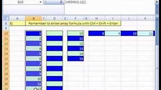 Excel Array Formula Series #11: ROW & COLUMN functions