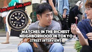 Asking what watches people are wearing in Ginza - Street Interview