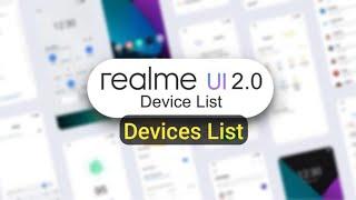 Realme UI 2.0 Update Device List | Most New Features | Realme UI 2.0 Update Offical Devices List |