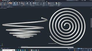 The Curved & Spiral 3D Helix in AutoCAD