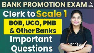 Bank Promotion Exam | Clerk to Scale 1 | BOB, UCO, PNB & Other Banks | Important Question