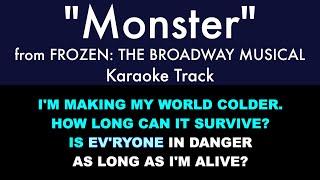 "Monster" from Frozen - Karaoke Track with Lyrics on Screen