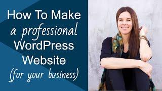 How To Make A WordPress Website (Genesis Executive Professional Theme)