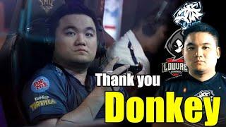 Mobile Legends - THANK YOU DONKEY! DONKEY LAST GAME IN PRO SCENE!