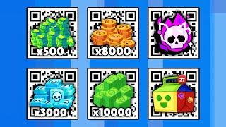 NEW! GİFTS QR CODE!  MEGA BOX OPEN  BRAWL STARS NEW UPDATE!