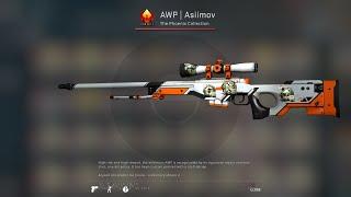 csgo awp asiimov with gold stickers