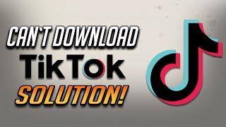 How To Fix Can't Download TikTok Error On Google Play Store | Android - [2024]