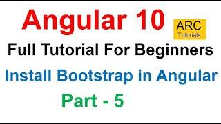 Angular 10 Tutorial #5 - Install Bootstrap in Angular Apps | Angular 10 Tutorial For Beginners