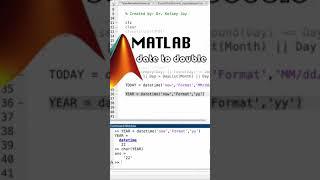 MATLAB: Convert datetime to double data type