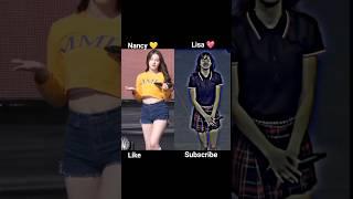 Nancy momoland vs Lisa Blacpink who is best # nancy # lisa # shorts..