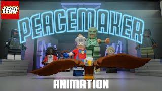 Peacemaker intro animated in LEGO form