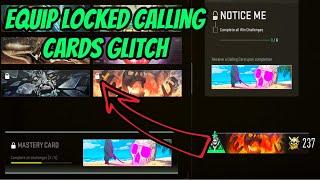 Working Calling Card Glitch MW2 Equip Any Locked Calling Cards