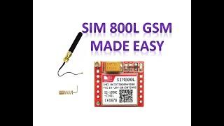 SIM800L GSM Made easy -AT commands Dial & SMS