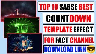 Countdown Effect For Fact Channel || Countdown Template For Fact Channel || Countdown Effect