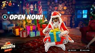 HOW TO OPEN SANTA SNOOP DOGG PRESENT EARLY! (Fortnite Winterfest)