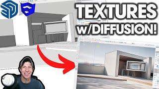 Adding TEXTURES from Diffusion AI Renders in SketchUp!