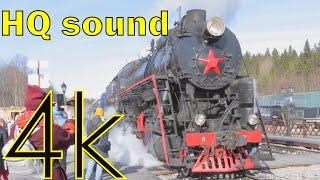 Паровоз Л (П32) / Locomotive class L (4K, HQ sound)