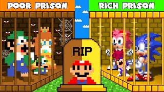 The Rich and Poor Prison with Luigi and Sonic's family challenge, R.I.P Mario... Please comeback!