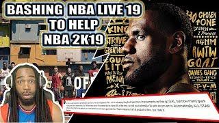 BASHING/TEARING DOWN NBA LIVE 19 TO MAKE 2K BETTER - BRUTALSIM RESPONDS