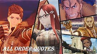 Valkyria Chronicles 4 - All Order Quotes (60FPS)